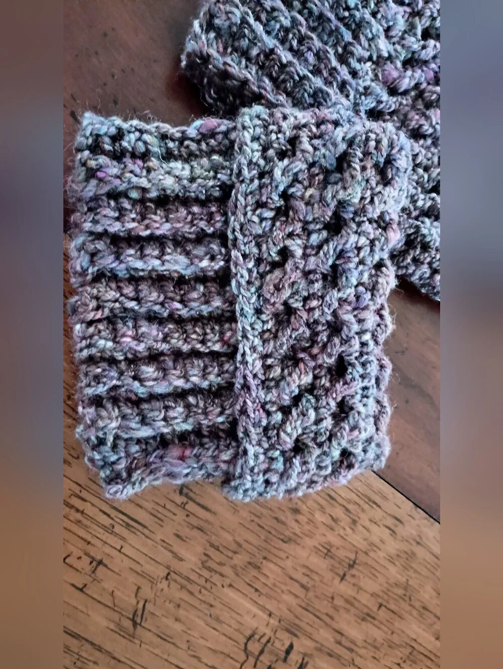 Handmade Homespun Wool Ankle Boot Cuff Set
